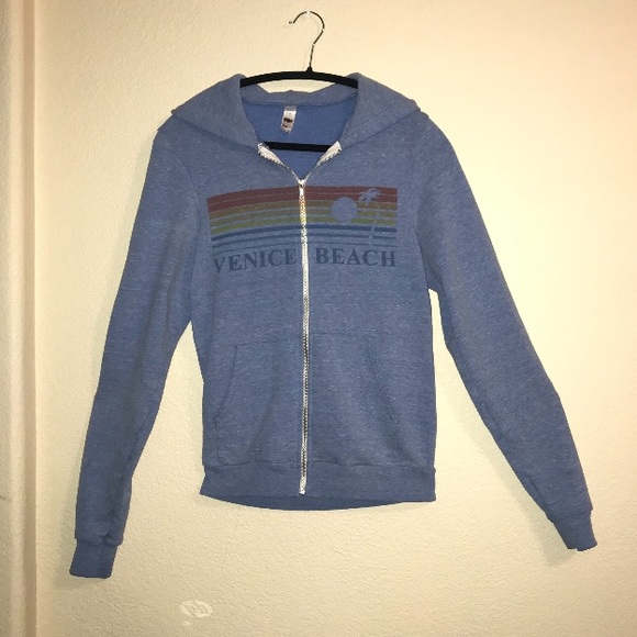 Blue Venice beach zip up - Picture 1 of 2
